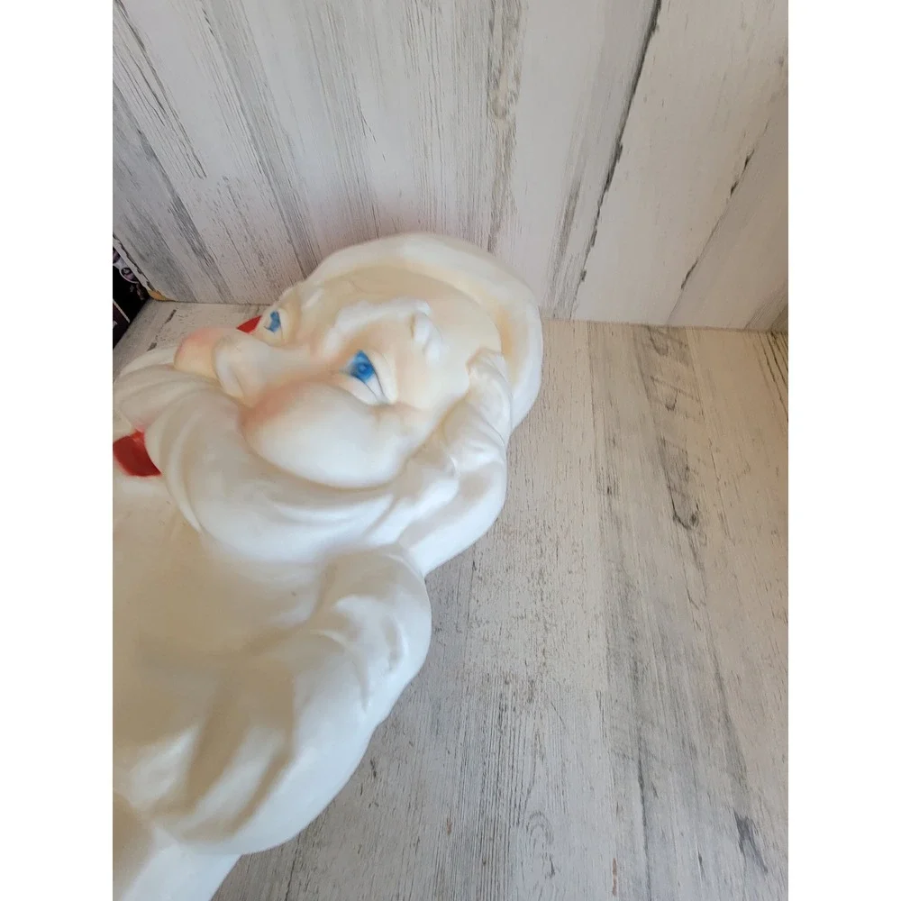 Union products Santa Claus vintage blow mold face Xmas Unique Home decor